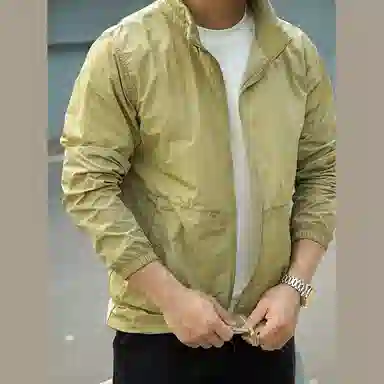 唔刃 美式工装休闲轻薄连帽防晒服 男款
