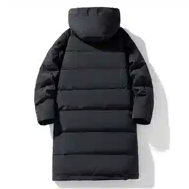 雅鹿 潮牌加厚保暖极寒户外时尚连帽百搭舒适长款羽绒服 男女同款