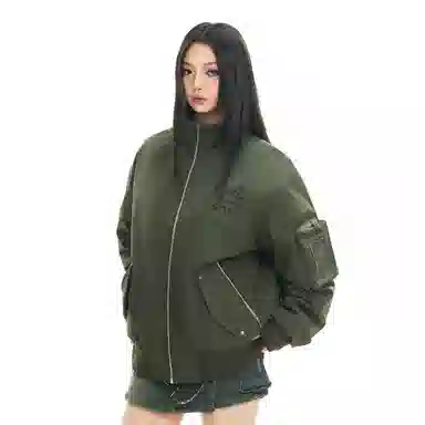 The Simpsons Streetwear Graffiti Embroidered Down Jacket