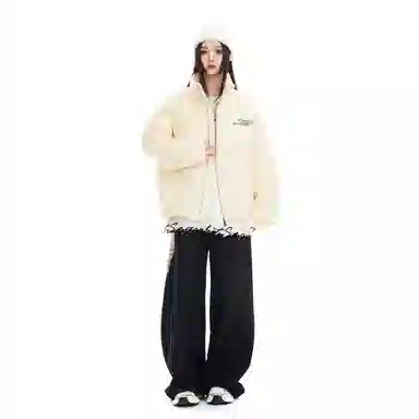 The Simpsons Waffle Texture Down Jacket