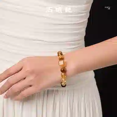 石头记 随型财富之石串珠手饰招米转运诸事顺利 事业上岸 #好运天然 多色水晶 手串 男女同款情侣款