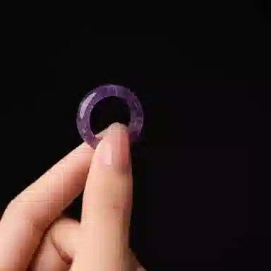 石头记 前途似锦 九紫离火 紫气东来 新中式戒圈指环 食指 招财纳福转运旺事业疗愈能量磁场#好运 礼盒装天然 紫水晶 戒指 女款