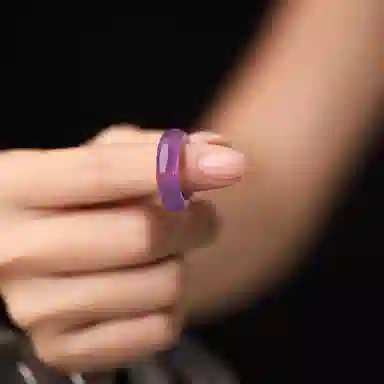 石头记 前途似锦 九紫离火 紫气东来 新中式戒圈指环 食指 招财纳福转运旺事业疗愈能量磁场#好运 礼盒装天然 紫水晶 戒指 女款