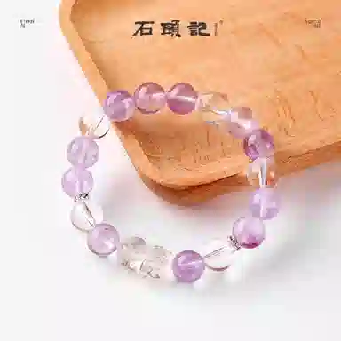石头记 紫韵流光 招财貔貅 新中式国风 八方来财吞金兽 礼盒装天然 紫水晶 手串 女款