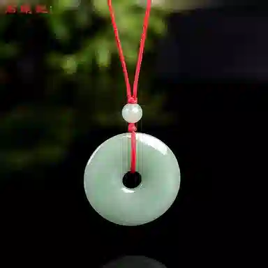 石头记 吉祥圆满平安扣 新中式国朝 招财时来运转首饰 日常气质百搭 编制绳 福气满满配饰 礼盒款 东陵玉 项链 男女同款情侣款