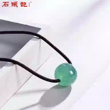 石头记 转运珠玉佩吊针锁骨链 新中式国风百搭配饰 好运转运首饰 礼盒款 东陵玉 项链 男女同款情侣款