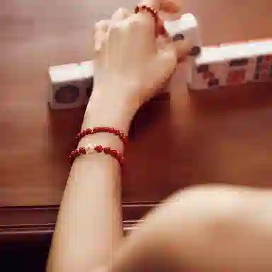 石头记 水逆退散 吉祥如意八方来财 招福串珠 时来运转珠红色转运再造辰砂 朱砂 玉石手串 女款