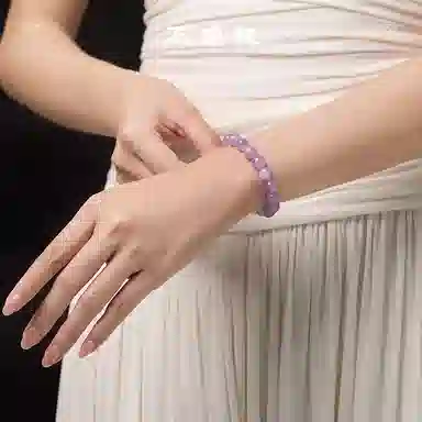 石头记 薰衣草首饰 智慧之石上岸九紫离火配饰 高级感小众设计 礼盒款天然 紫水晶 手串 女款