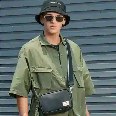 Slazenger Retro Logo Waist Bag Black