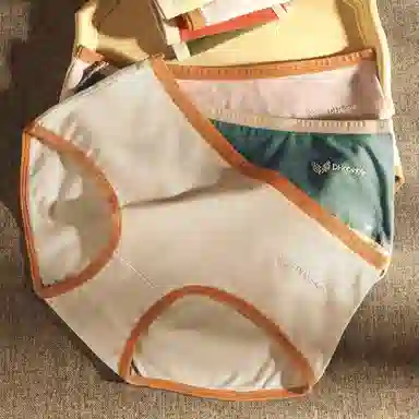 棉基因 亲肤透气简约舒适柔软抑菌裆中腰高弹贴身三角内裤 女款 组合装