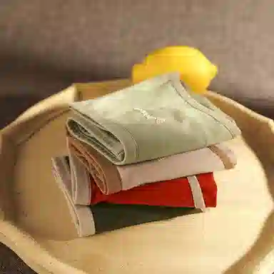 棉基因 亲肤透气简约舒适柔软抑菌裆中腰高弹贴身三角内裤 女款 组合装