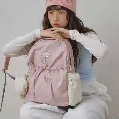 萝拉原创 出行轻便运动旅行 涤纶（聚酯纤维） 双肩包 中号 女款 多色