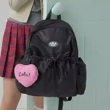 萝拉原创 出行轻便运动旅行 涤纶（聚酯纤维） 双肩包 中号 女款 多色