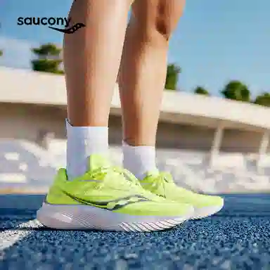 Saucony Kinvara 15 Fluorescent Green Blue