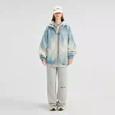 LAMLICKA Zipper Jacket Blue