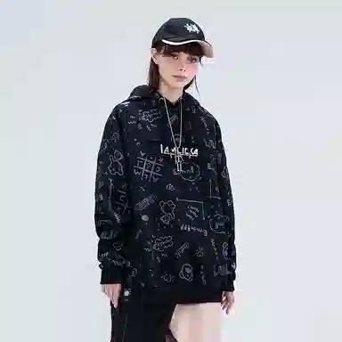 LAMLICKA Hoodie Black