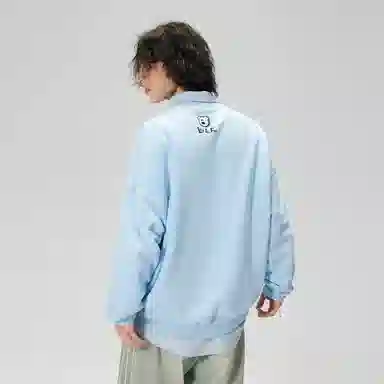 LAMLICKA Monster Print Sweatshirt Blue