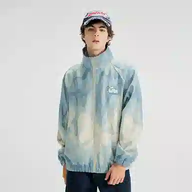 LAMLICKA Zipper Jacket Blue