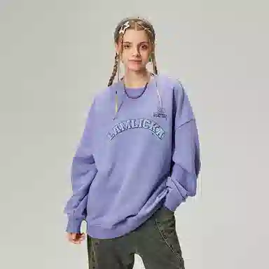 LAMLICKA Original Hand-painted Print Sweatshirt