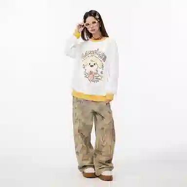 LAMLICKA Vintage Loose Jeans