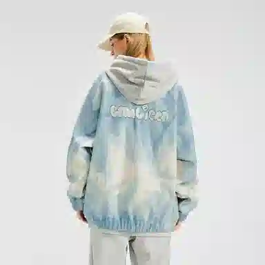 LAMLICKA Zipper Jacket Blue