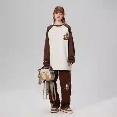 LAMLICKA Vintage Cartoon Embroidered Tee