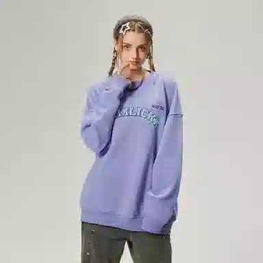 LAMLICKA Original Hand-painted Print Sweatshirt