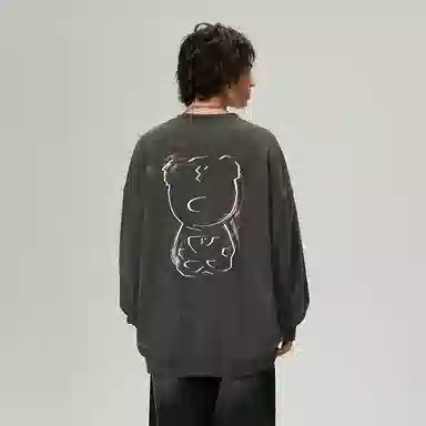 LAMLICKA Original Hand-painted Print Sweatshirt