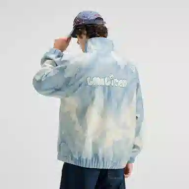 LAMLICKA Zipper Jacket Blue