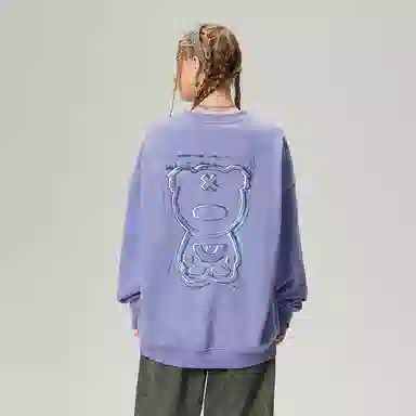 LAMLICKA Original Hand-painted Print Sweatshirt