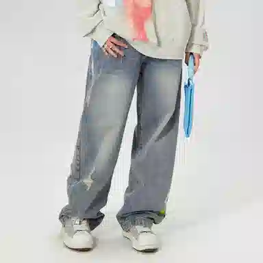 LAMLICKA Vintage Graffiti Jeans