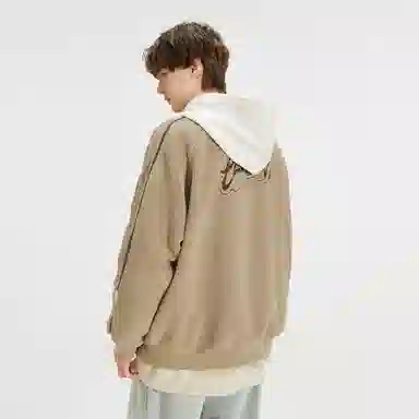 LAMLICKA Fleece Hoodie Khaki