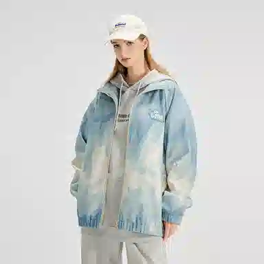 LAMLICKA Zipper Jacket Blue