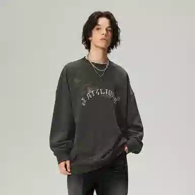 LAMLICKA Original Hand-painted Print Sweatshirt