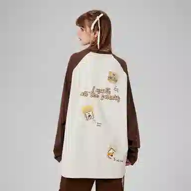 LAMLICKA Vintage Cartoon Embroidered Tee