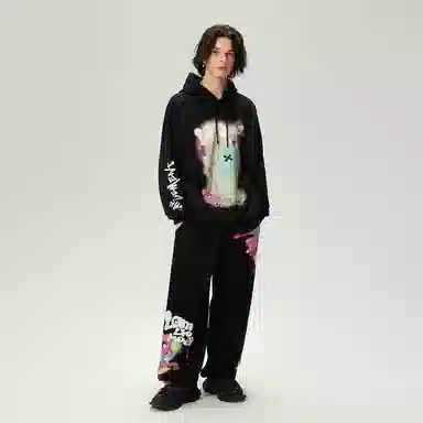 LAMLICKA Graffiti Fleece Pants