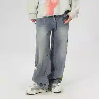 LAMLICKA Vintage Graffiti Jeans