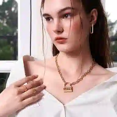 apm Monaco LOVE Pendant Necklace