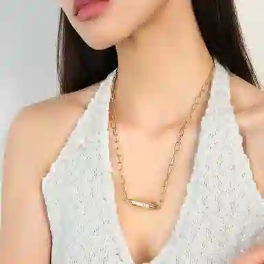 apm Monaco FUN CRAZY LOVE Codex Chain Necklace