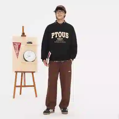 PUNCTILIOUS Logo Print Sweatshirt