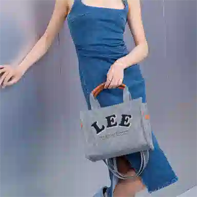 Lee Washed Grey Tote Bag