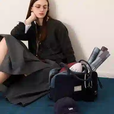 Lee Vintage Indigo Canvas Bowling Bag