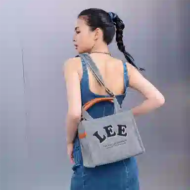 Lee Washed Grey Tote Bag