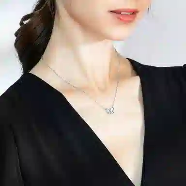 PARAS KORS Blue Butterfly Pendant Necklace