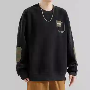 玉儿恋 加绒加厚保暖百搭字母刺绣休闲宽松卫衣 男款