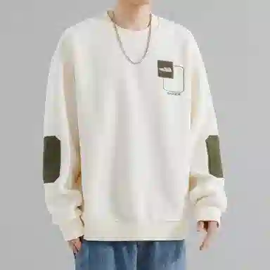 玉儿恋 加绒加厚保暖百搭字母刺绣休闲宽松卫衣 男款