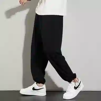 玉儿恋 运动宽松纯色休闲裤 男款