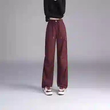 玉儿恋 美式时尚休闲宽松阔腿工装裤 女款