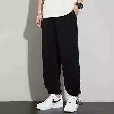 玉儿恋 运动宽松纯色休闲裤 男款