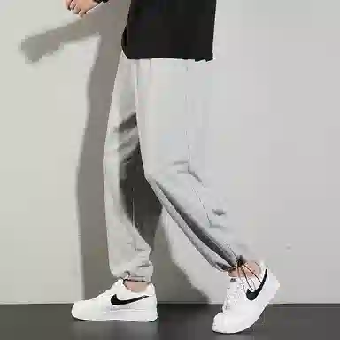 玉儿恋 运动宽松纯色休闲裤 男款